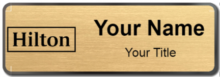 Custom name badges for Hilton