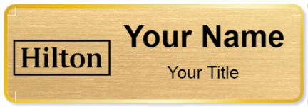Custom name badges for Hilton