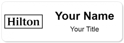 Custom name badges for Hilton