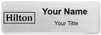 Custom name badges for Hilton