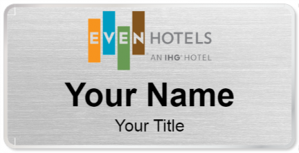 Custom name badges for EVEN Hotels