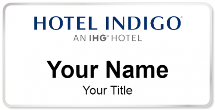 Custom name badges for Hotel Indigo
