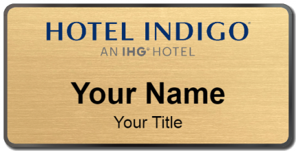 Custom name badges for Hotel Indigo