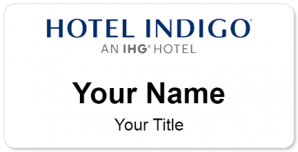 Custom name badges for Hotel Indigo