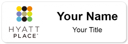 Custom name badges for Hyatt Place