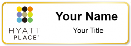 Custom name badges for Hyatt Place