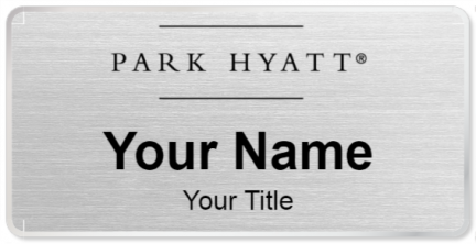 Custom name badges for Park Hyatt