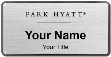 Custom name badges for Park Hyatt