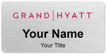 Custom name badges for Grand Hyatt