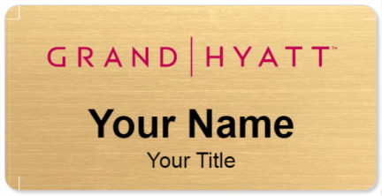 Custom name badges for Grand Hyatt