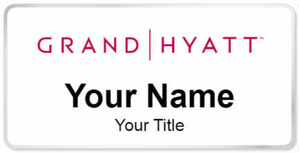 Custom name badges for Grand Hyatt