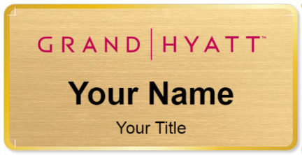 Custom name badges for Grand Hyatt