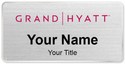 Custom name badges for Grand Hyatt