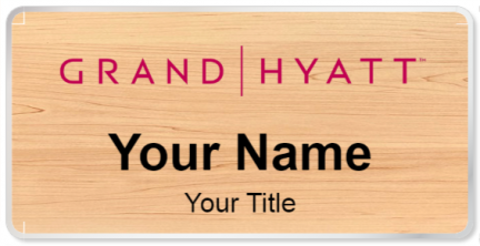 Custom name badges for Grand Hyatt