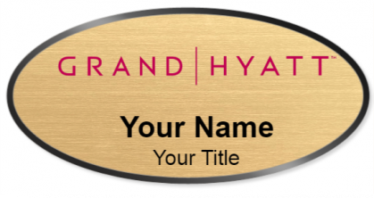 Custom name badges for Grand Hyatt