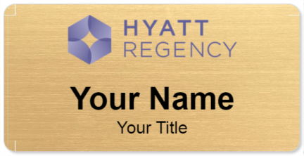 Custom name badges for Hyatt Regency
