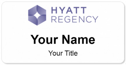 Custom name badges for Hyatt Regency