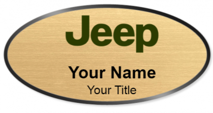 Custom name badges for Jeep