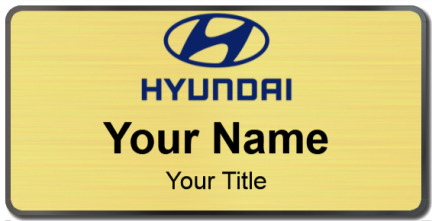 Custom name badges for Hyundai