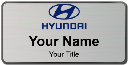 Custom name badges for Hyundai
