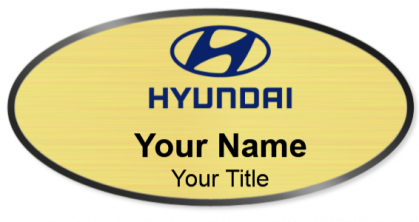 Custom name badges for Hyundai
