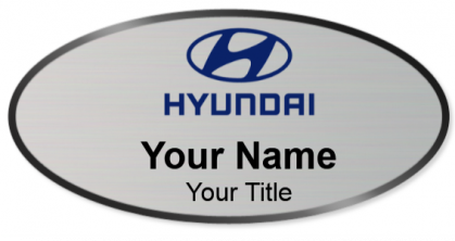 Custom name badges for Hyundai