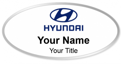 Custom name badges for Hyundai
