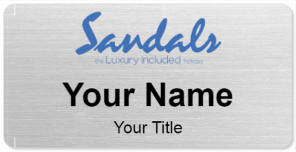 Custom name badges for Sandals Resorts