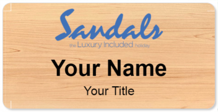 Custom name badges for Sandals Resorts