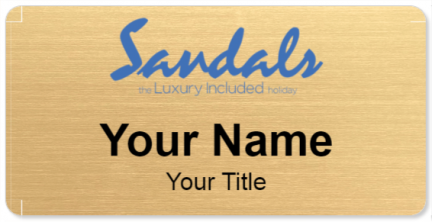 Custom name badges for Sandals Resorts