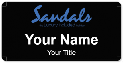 Custom name badges for Sandals Resorts