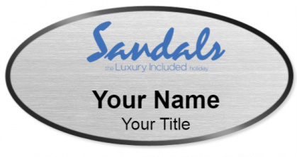 Custom name badges for Sandals Resorts