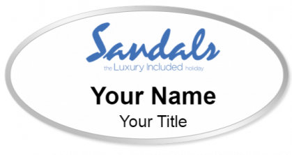 Custom name badges for Sandals Resorts