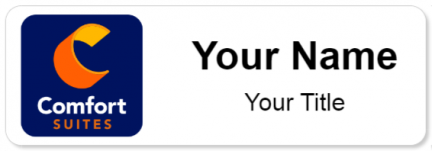 Custom name badges for Comfort Suites