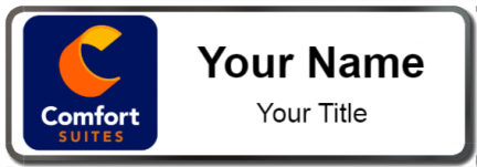 Custom name badges for Comfort Suites