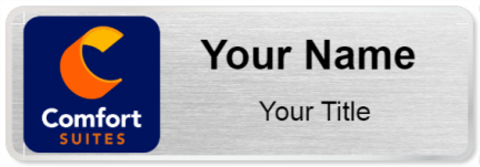 Custom name badges for Comfort Suites