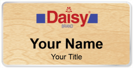 Custom name badges for Daisy Brand