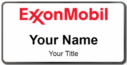 Custom name badges for ExxonMobil