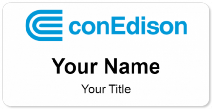 Custom name badges for ConEdison