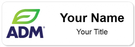 Custom name badges for Archer Daniels Midland