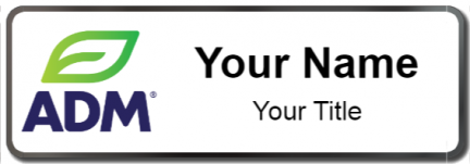 Custom name badges for Archer Daniels Midland