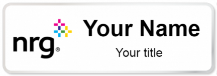 Custom name badges for NRG Energy