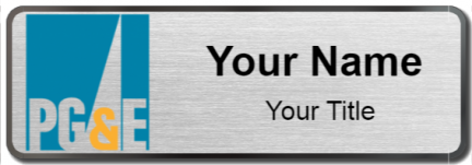 Custom name badges for PG&E Company