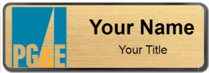 Custom name badges for PG&E Company