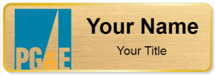 Custom name badges for PG&E Company