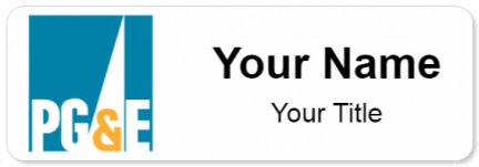 Custom name badges for PG&E Company