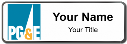 Custom name badges for PG&E Company