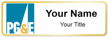 Custom name badges for PG&E Company