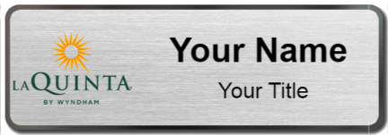 Custom name badges for LaQuinta