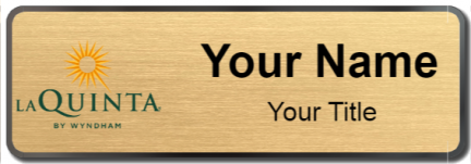 Custom name badges for LaQuinta